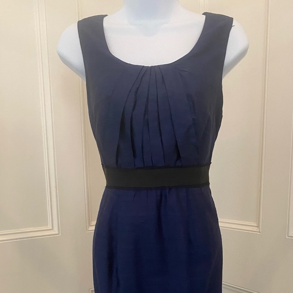A Pea in the Pod Dresses & Skirts - Navy raw silk dress